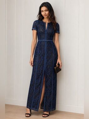 bcbgmaxazria pleated maxi dress Printed Pleated Cutout Dress